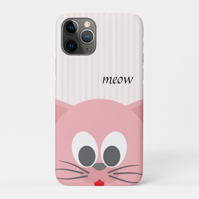 Coques Case-Mate iPhone Chat rose tendance (Dos)