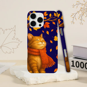 Coque iPhone 16 Pro Max Chat royal bleu automnal