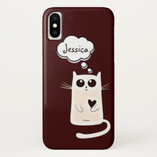 Etui iPhone Case-Mate Chat seul de coeurs
