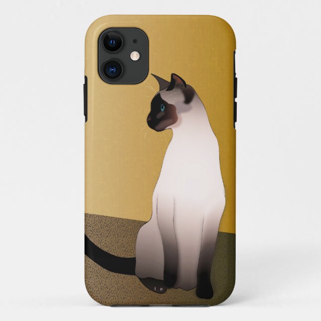 Coques Case-Mate iPhone Chat siamois seal point (Dos)