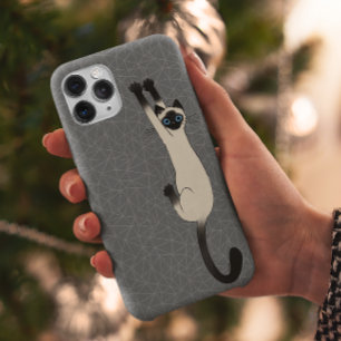 Coque Case-Mate iPhone Chat siamois suspendu   Chat drôle