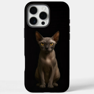 Coque iPhone 16 Pro Max Chat Sphynx Noir 4 Luxe iPhone 16 Pro Max