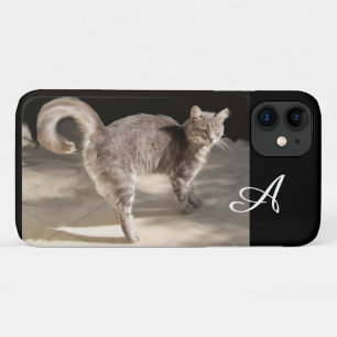 COQUE Case-Mate POUR iPhone CHAT TURQUE MONOGRAMME