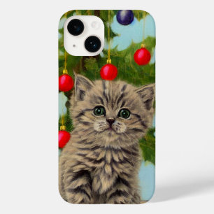 Coque Case-Mate iPhone Chat vintage et sapin de Noël