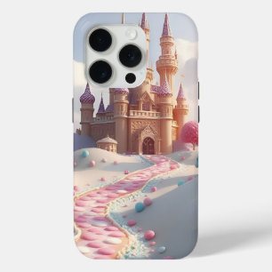 Coque Case-Mate iPhone Château de fée Snowy Pink Candyland