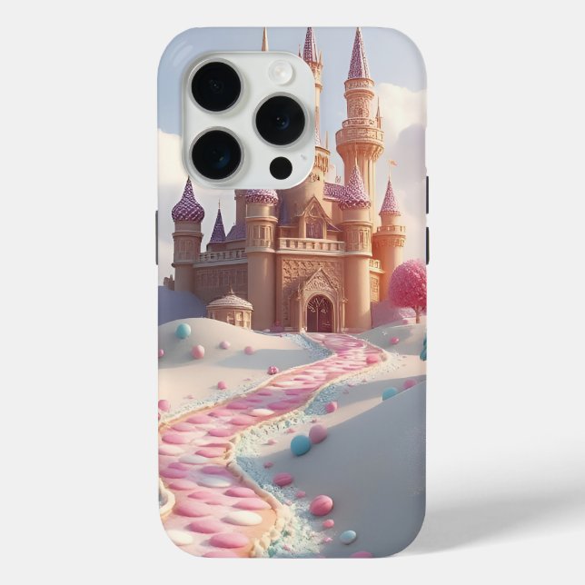 Coques Case-Mate iPhone Château de fée Snowy Pink Candyland (Verso)
