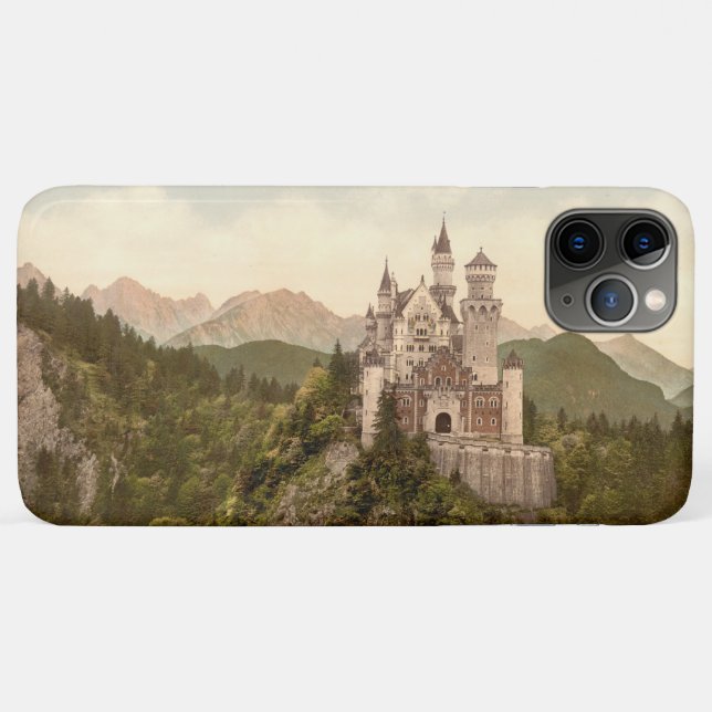 Coques Case-Mate iPhone Château de Neuschwanstein, Bavière, Allemagne (Dos (Horizontal))