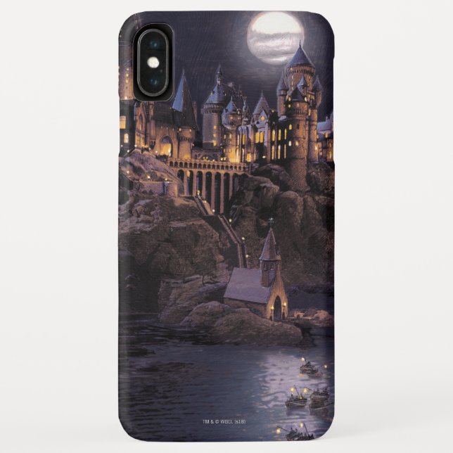 Coques Case-Mate iPhone Château Harry Potter | Grand Lac à Poudlard (Dos)