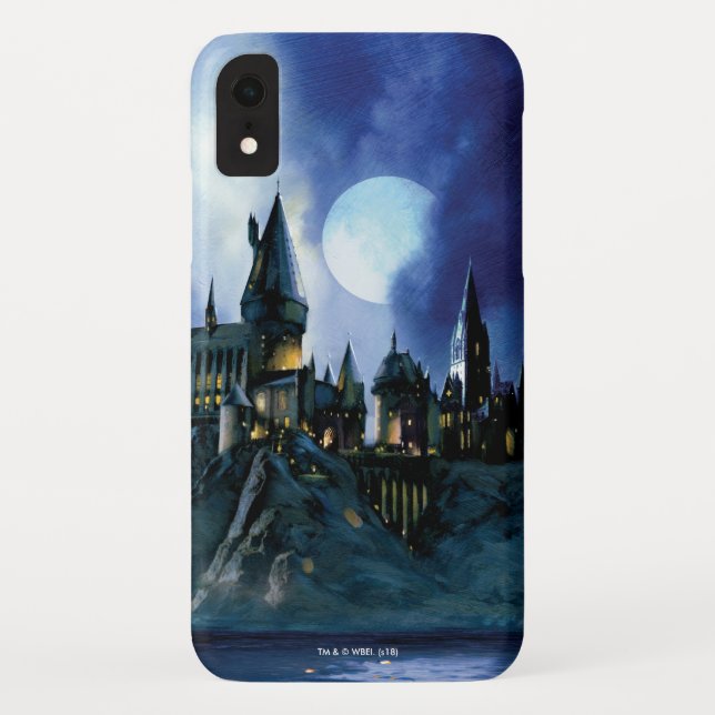 Coques Case-Mate iPhone Château Harry Potter | Hogwarts à la nuit (Dos)