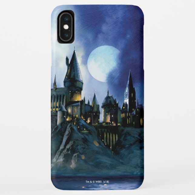 Coques Case-Mate iPhone Château Harry Potter | Poudlard la nuit (Dos)
