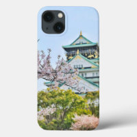 Château Himeji avec fleurs de cerisiers