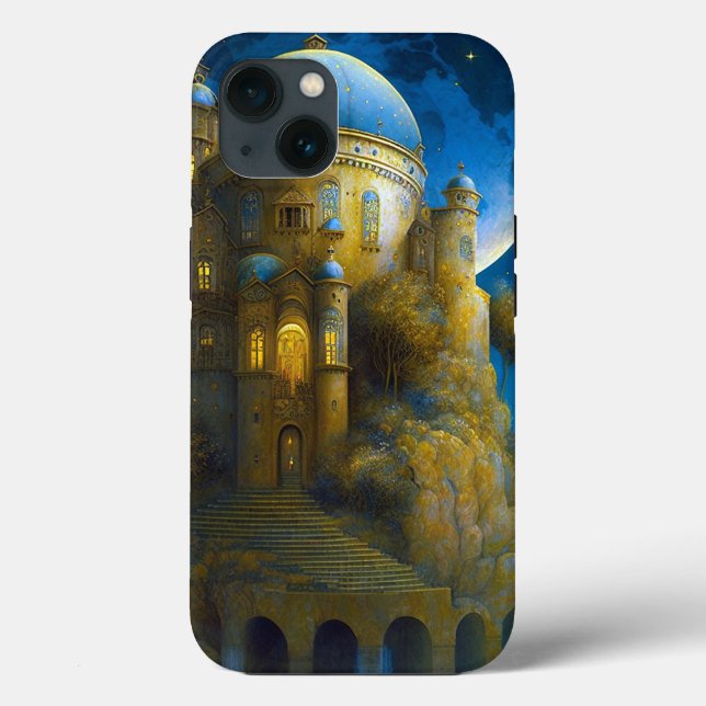 Coques Case-Mate iPhone Château Imaginaire Lune Paysage (Verso)