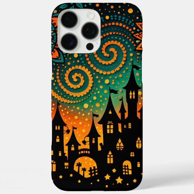 Coques Case-Mate iPhone Château Silhouette Nuit Mystique (Verso)