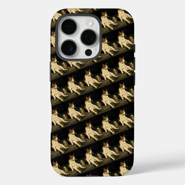 Coques Case-Mate iPhone Chaton Cigarette Drôle Chat Fumeur Mème Génération (Verso)
