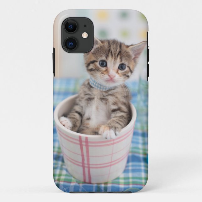 Coques Case-Mate iPhone Chaton de Munchkin avec le joli ruban (Dos)