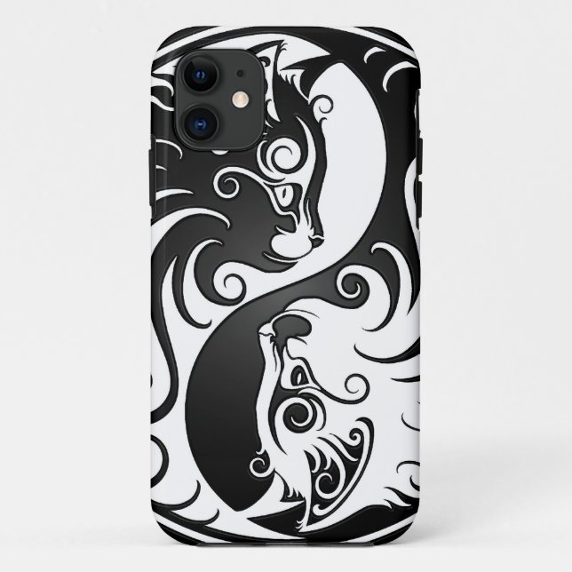 Coques Case-Mate iPhone Chatons de Yin Yang (Dos)