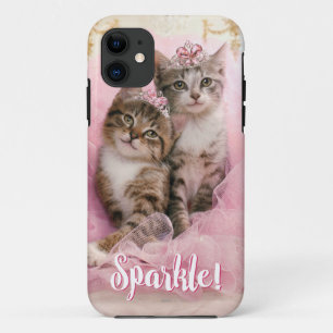 Coques Pour iPhone Chatons doux dans les diadèmes et le tutu