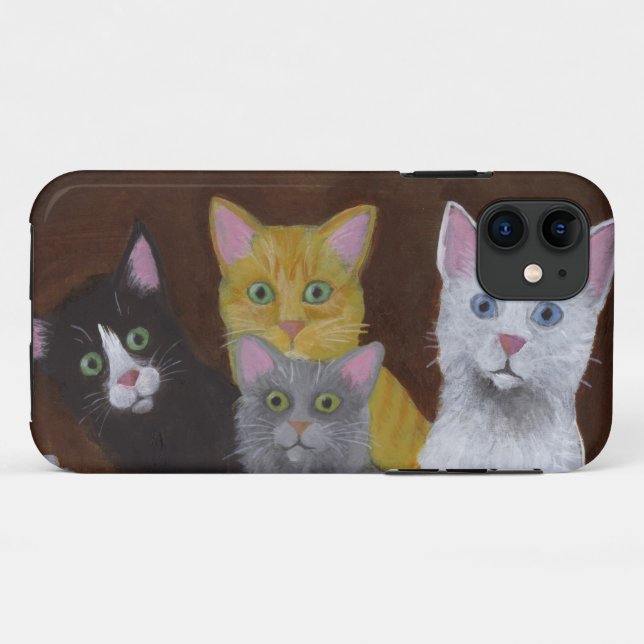 Coques Case-Mate iPhone Chatons Joueurs (Dos (Horizontal))