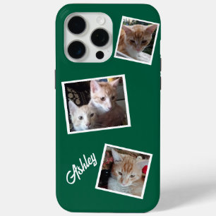 Coque Case-Mate iPhone Chats 3 Photos Collage Animaux de compagnie Nom Ve