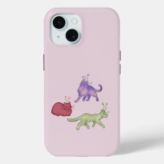Coque Case-Mate iPhone Chats Aliens Espace Fantaisiste Chat Drôle Sci-Fi