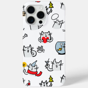 Coque Case-Mate iPhone Chats amusants, lait et magie.