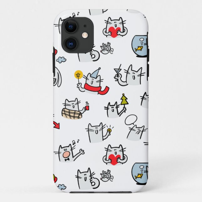 Coques Case-Mate iPhone Chats amusants, lait et magie. (Dos)