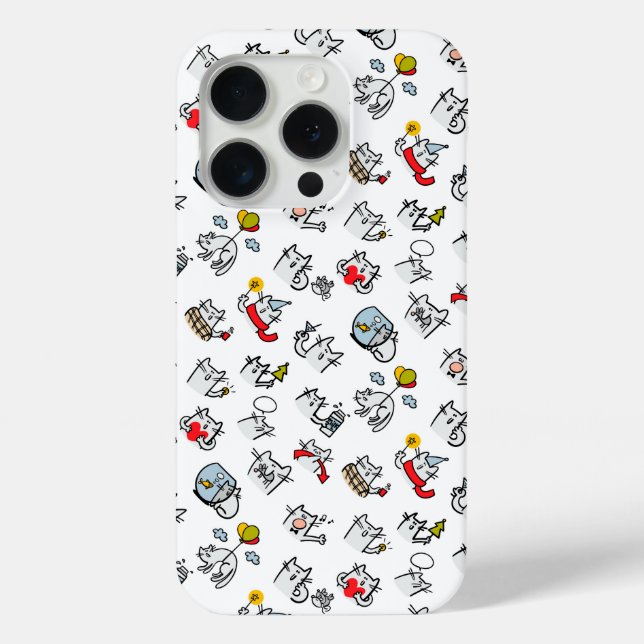 Coques Case-Mate iPhone Chats amusants, lait et magie. (Verso)