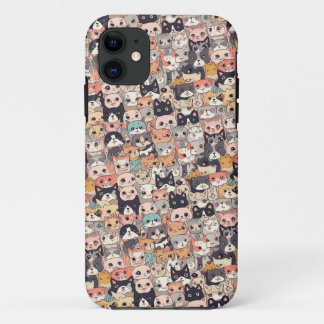 Case-Mate iPhone Case Chats Anime répétant le motif