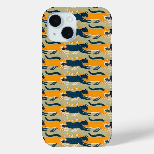 Coques Case-Mate iPhone Chats, Art Nouveau (Verso)