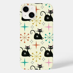 Coque Case-Mate iPhone Chats atomiques de milieu de siècle avec des explo