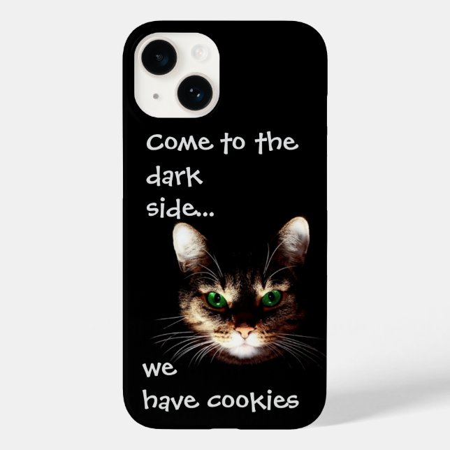 Coques Case-Mate iPhone Chats Badass - "Dark Side has Cookies" (Verso)
