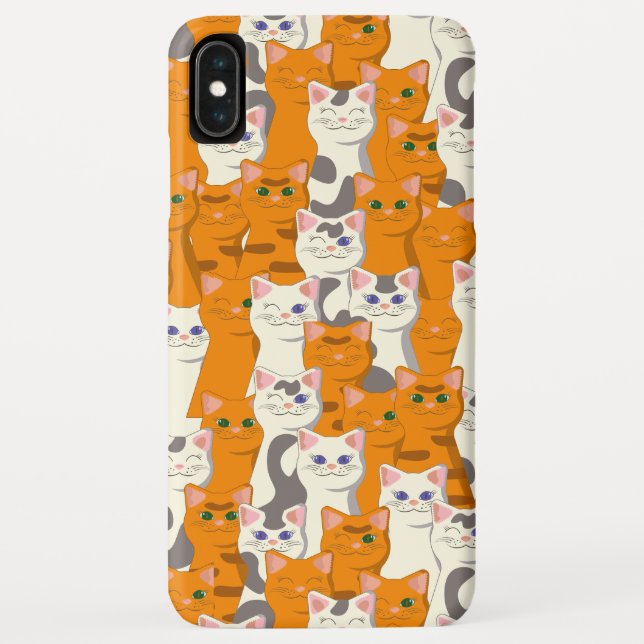 Coques Case-Mate iPhone Chats blancs et gingembre motif yeux verts yeux bl (Dos)