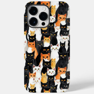 Coque Case-Mate iPhone Chats blancs orange noirs