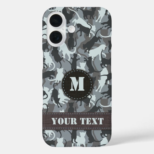 Coques Case-Mate iPhone Chats Camouflage urbain (Verso)