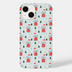 Coque Case-Mate iPhone Chats de Noël mignons