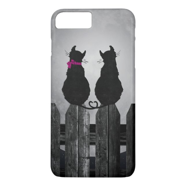 Coques Case-Mate iPhone Chats en clair de lune (Dos)