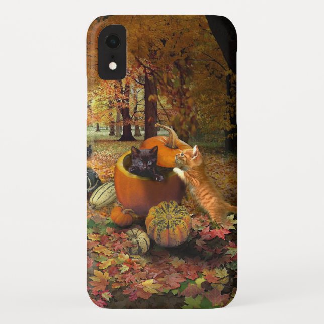 Coques Case-Mate iPhone Chats en 😸 d'automne  (Dos)