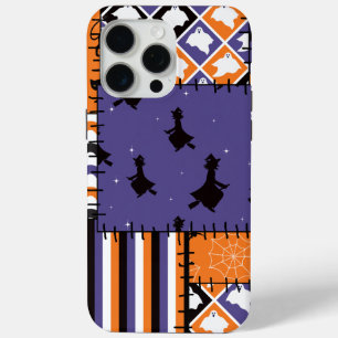Coque Case-Mate iPhone Chats Halloween Patchwork sorcières
