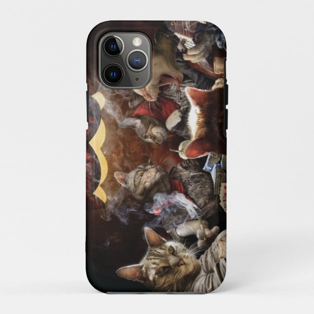 Coques Case-Mate iPhone Chats jouant au poker (Dos)