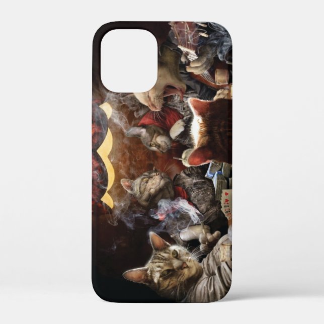 Coques Case-Mate iPhone Chats jouant au poker (Verso)