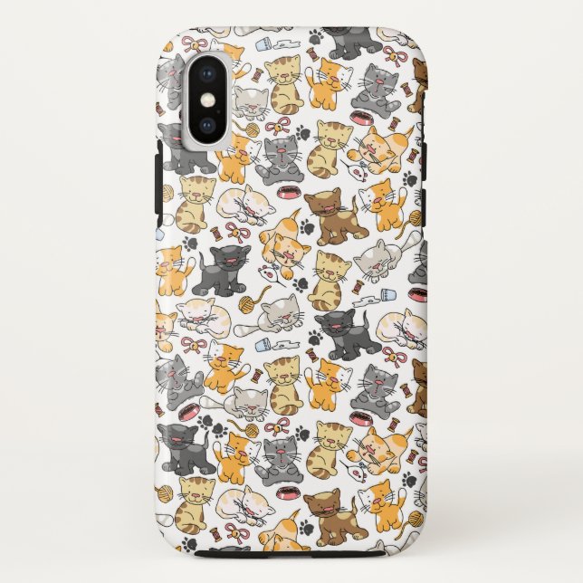 Coques Case-Mate iPhone Chats Kitty Joueurs (Dos)
