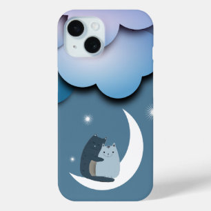 Coque Case-Mate iPhone Chats mous sur la Lune