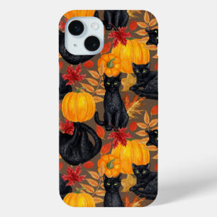 Coque Case-Mate iPhone Chats noirs et citrouilles 2