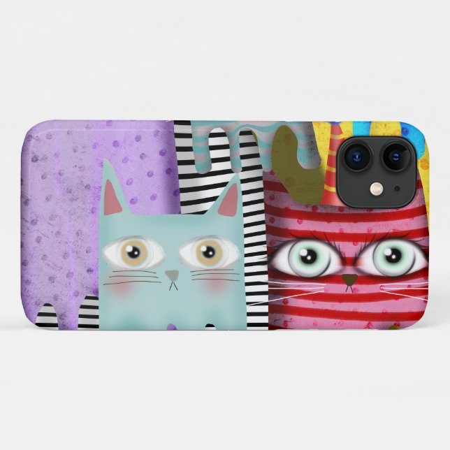 Coques Case-Mate iPhone Chats Rupydetequila Art (Dos (Horizontal))