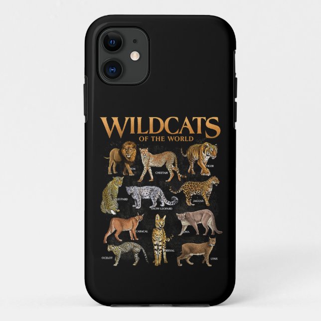 Coques Case-Mate iPhone Chats Sauvages Animaux du Monde Éducatif Wild An (Dos)