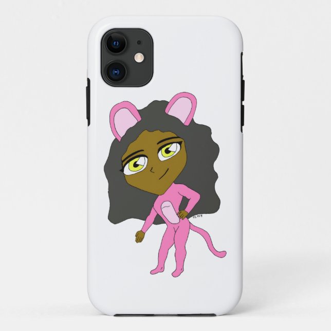 Coques Case-Mate iPhone chatte rose (Dos)