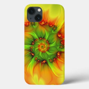 Etui iPhone Case-Mate Chaud Été Vert Orange Abstrait coloré Fractal