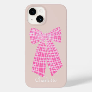 Coque Case-Mate iPhone Chaud rose En vichy romantique coquette coiffeuse