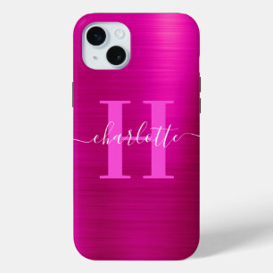 Coque Case-Mate iPhone Chaud rose Signature Monogramme Flacon