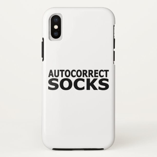 Coques Case-Mate iPhone Chaussettes de correction automatique (Dos)